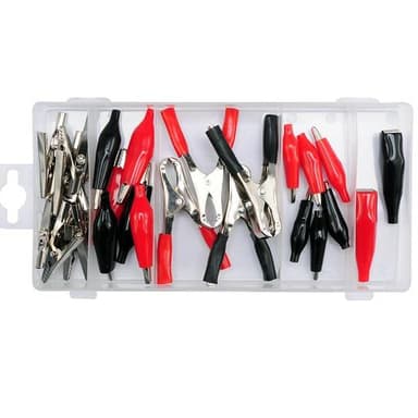 Zestaw krokodylów elektrycznych 28 szt