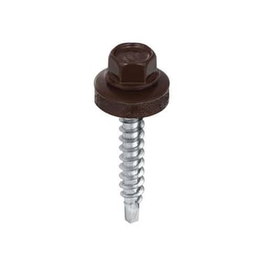 Wkręt farmer do drewna 4,8x35mm brąz 8017 100szt