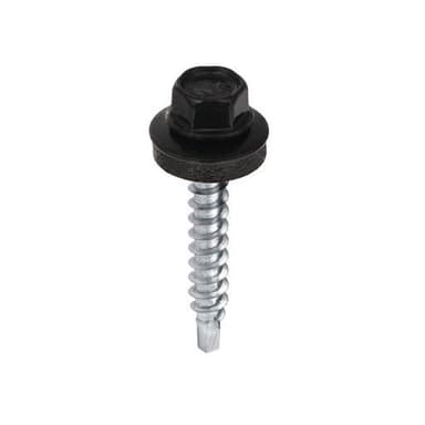 Wkręt farmer do metalu 4,8x25 czarny