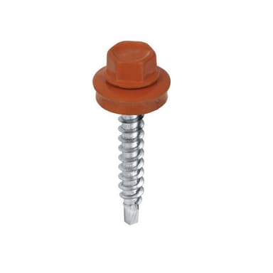 Wkręt farmer do drewna 4,8x25 RAL 8004 ceglasty 250szt