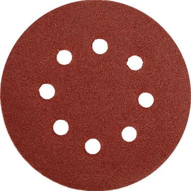 Krążek ścierny na rzep z otworami gr.80 115mm 5szt