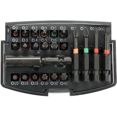 Komplet bitów udarowych torx, ph, hex zestaw 23szt