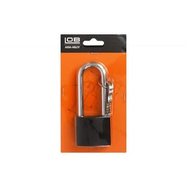 Kłódka żeliwna zatrzaskowa 40mm S40 czarna KZZS,3kl.