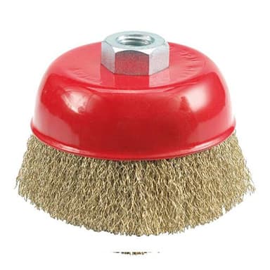 Szczotka czołowa 100mm drut karbowany m14