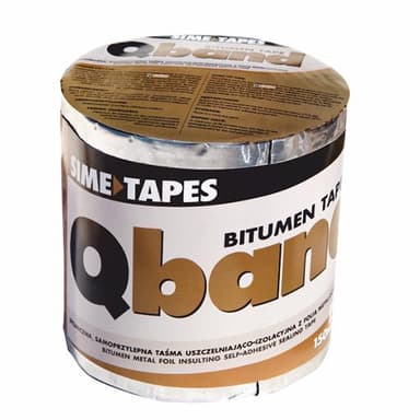 Taśma kominowa Qband brązowy 150mm x 10m