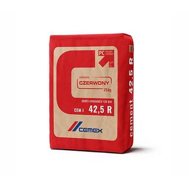 Cement czerwony 42,5R CEM II/A-V cemex 25kg