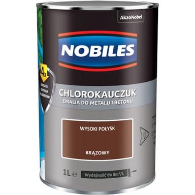 Emalia chlorokauczuk brązowa 0,9L