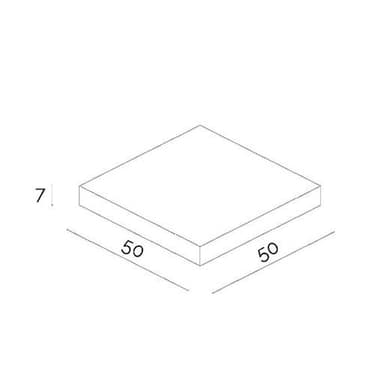 Płyta chodnikowa 50x50x7 szara /4 szt/m2/ 32szt/pal