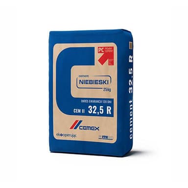 Cement niebieski CEM II 32,5 R Cemex 25kg