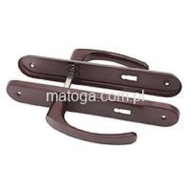 klamka do drzwi 72 klucz brąz MK