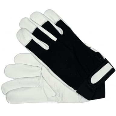 Rękawice ochronne bawełna skóra rozmiar 10