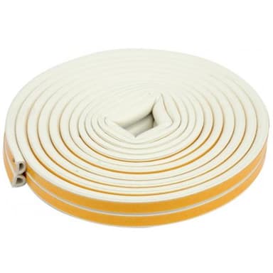 Uszczelka do okien i drzwi Typ D biała