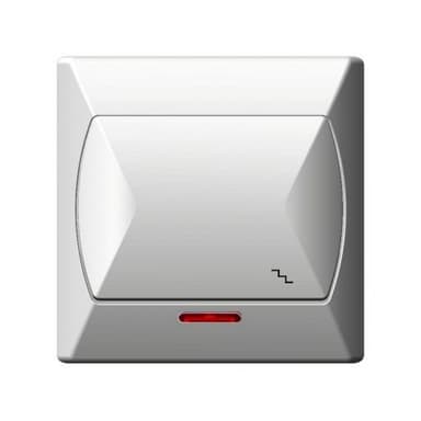 Wyłącznik OSPEL AKCENT brąz schod podświet