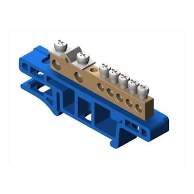 Listwa zaciskowa na szynę 7-torowa TH35