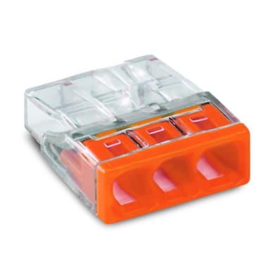 Szybkozłączka 3x0,5-2,5mm pomarańczowa 2273-203 30szt