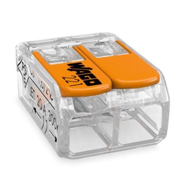 Szybkozłączka 3x0,2-4mm pomarańczowa 221-413 12szt