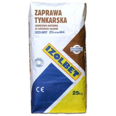 Zaprawa tynkarska IZOLBET ZTr-cwM4 25 kg