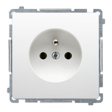 Gniazdo Simon Basic pojedyncze b/u 16A IP20 białe BMG1z.01/11