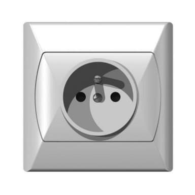 Gniazdo OSPEL AKCENT pojedyńcze GP 1AZ 00 białe z/u