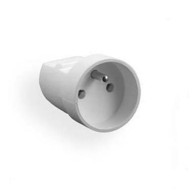 Gniazdo przenośne z/u 1p 2P+Z 16A 250V białe GN-171