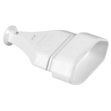 Gniazdo przenośne płaskie b/u 1p 2p EURO 250V rozbieralne białe GN-11