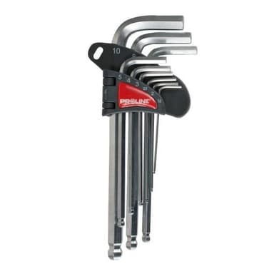 Komplet klucze imbusowe z kulką hex zestaw 9szt 1,5-10mm