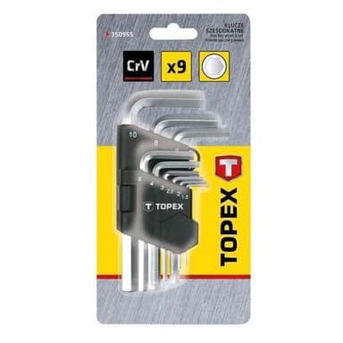 Komplet imbus klucze hex 1.5-10, zestaw 9szt