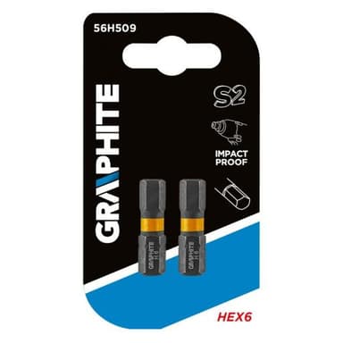 Bity udarowe HEX6x25mm 2szt