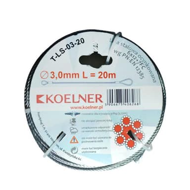 Lina stalowa ocynk 5,0mm 10mb