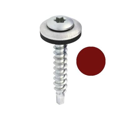 Wkręt DEKOR 4,8x35mm czerwony (RAL3009) 250szt