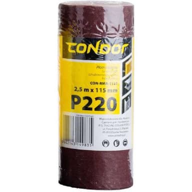 Płótno ścierne rolka 2,5mx115mm P220