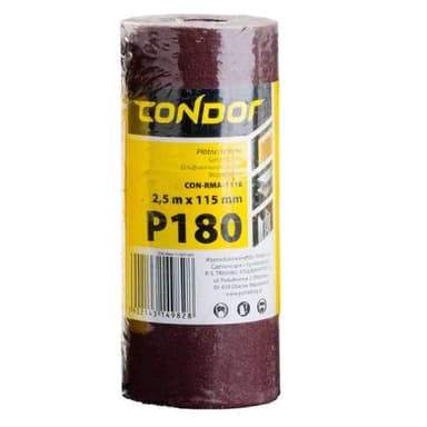 Płótno ścierne rolka 2,5mx115mm P180