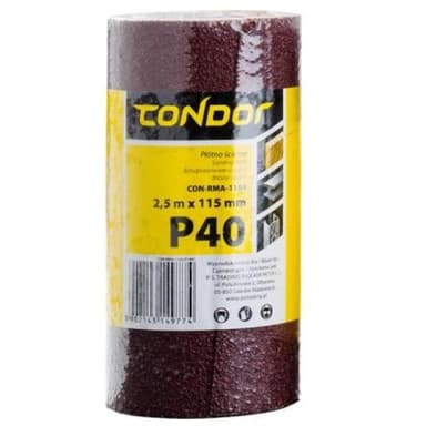 Płótno ścierne rolka 2,5mx115mm P40