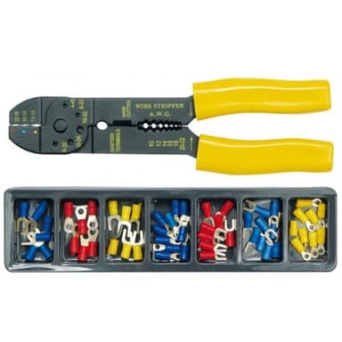 Zaciskacz z konektorami w kasecie