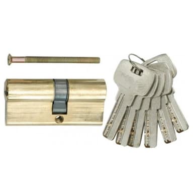 Wkładka A2 GLX 87mm mosiezna,klucz EURO