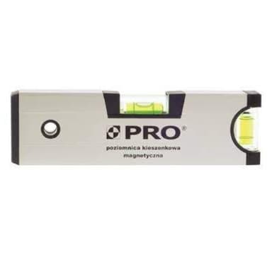 Poziomica PRO600 srebrna z magnesem 17cm