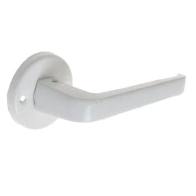Klamka drzwiowa z/t okrągłą KL biała