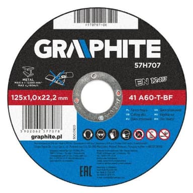 Tarcza do cięcia metalu 125x1,0x22mm