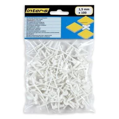 Krzyżyki dystansowe z uchwytem 1,5mm 100szt