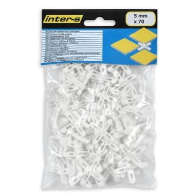 Krzyżyki dystansowe z uchwytem 5mm 60szt