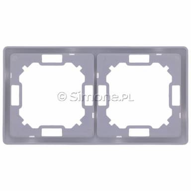 Ramka SIMON biała podwójna