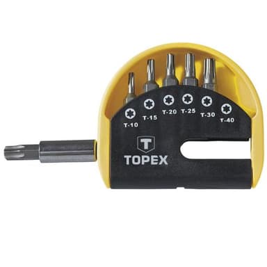 Końcówki wkrętakowe torx z uchwytem 7szt