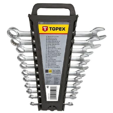 Komplet kluczy oczkowych płaskich zestaw 12szt 6-22