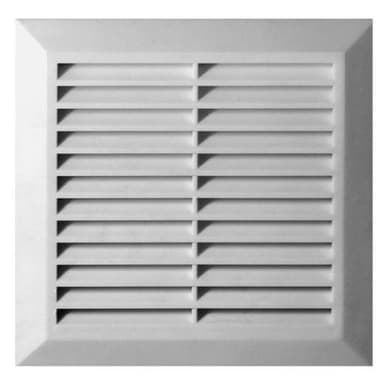 Kratka wentylacyjna skośna z siatką 20x20 biała