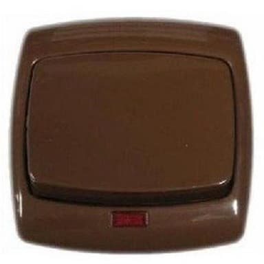 Wyłącznik BINGO brąz pojed/podświetlenie