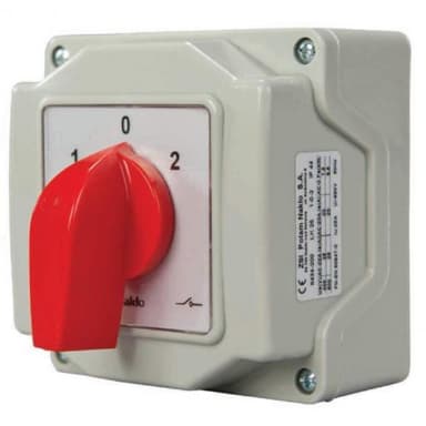 Wyłącznik krzywkowy 25A Y-0-A (gwiazda trójkąt) IP44 w obudowie 8444-200