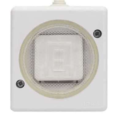 Włącznik hermetyczny pojedynczy IP44 biały 100401