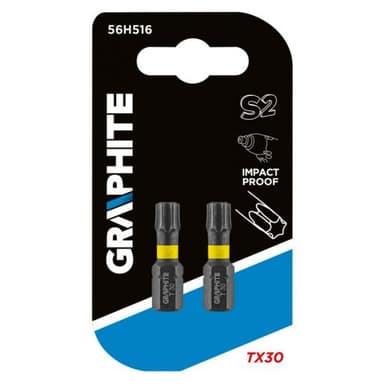 Końcówki wkrętakowe udarowe torx tx30x25mm 2szt bity