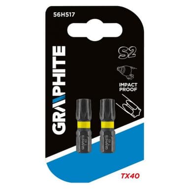 Końcówki wkrętakowe udarowe torx tx40x25mm 2szt bity