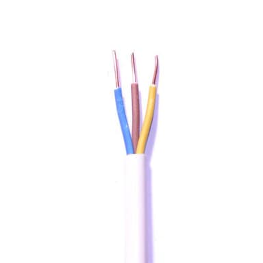 Przewód mieszkaniowy OMY 2x1mm2 300/300V H03VV-F czarny linka 100m